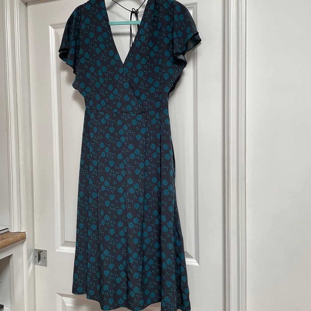 Steven Alan 100% Silk Women’s blue dress size Small